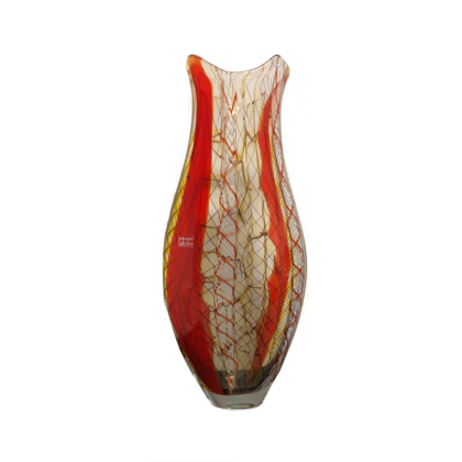 vaso in filigrana murano design