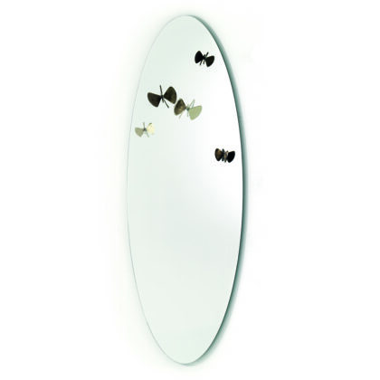 specchio appendiabiti farfalle